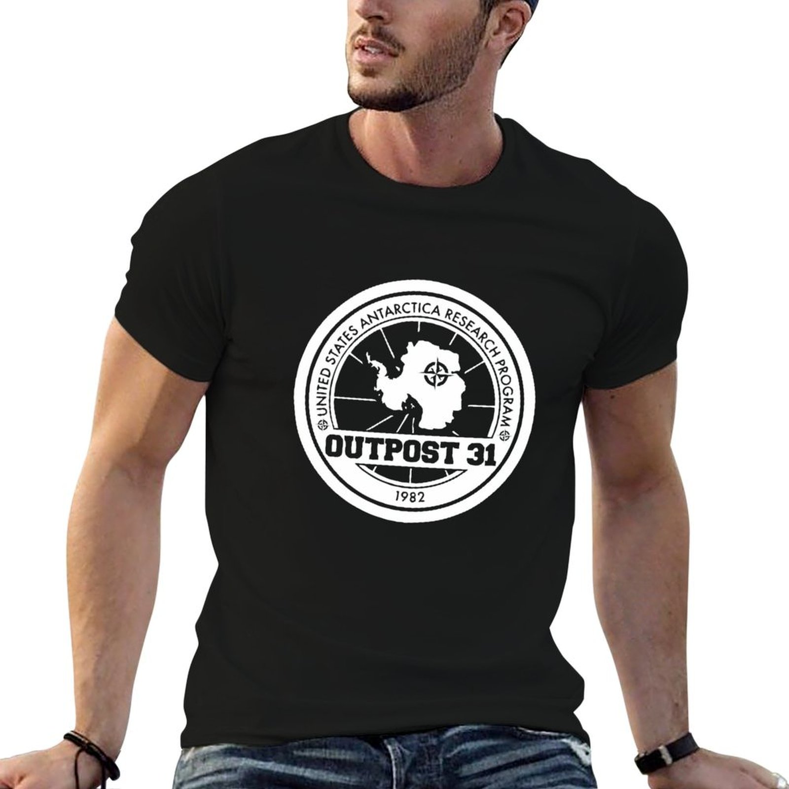 Anime Merchandise For Men - Outpost 31 Logo MERCHANDISE T-Shirt man