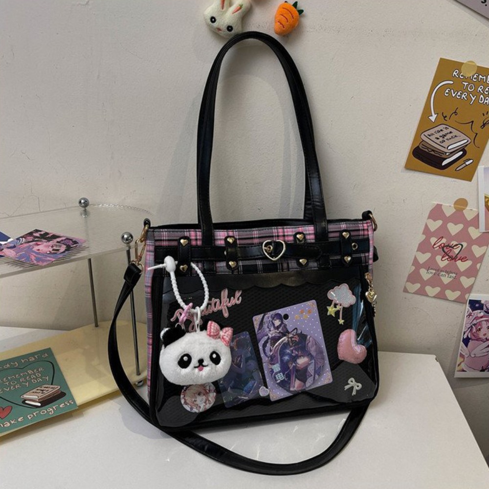 Anime Merchandise In Japanese - Y2K Cartoon Anime Itabag Lattice Large