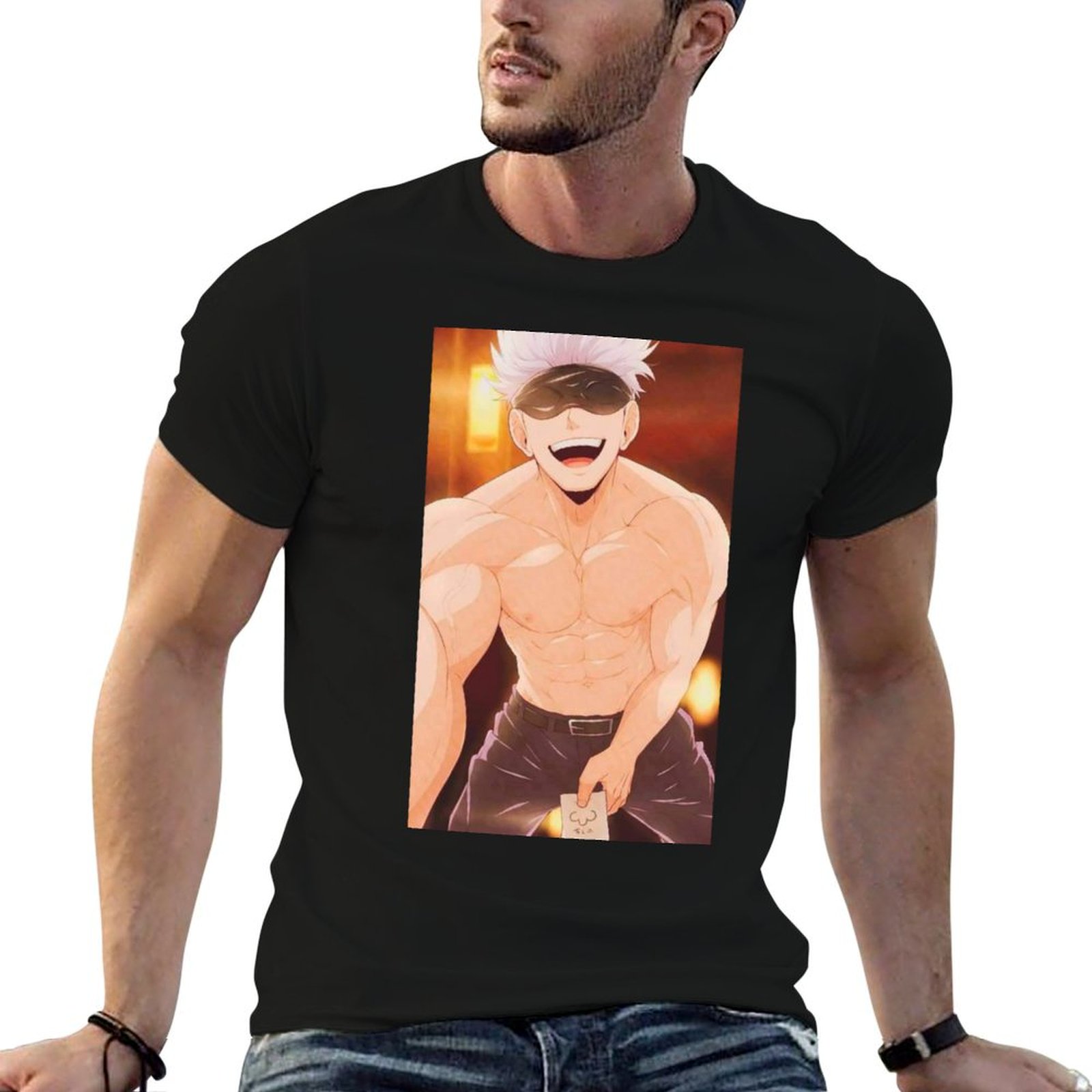 Gojo Satoru Merchandise T-Shir - Anime Merchandise For Men review and price