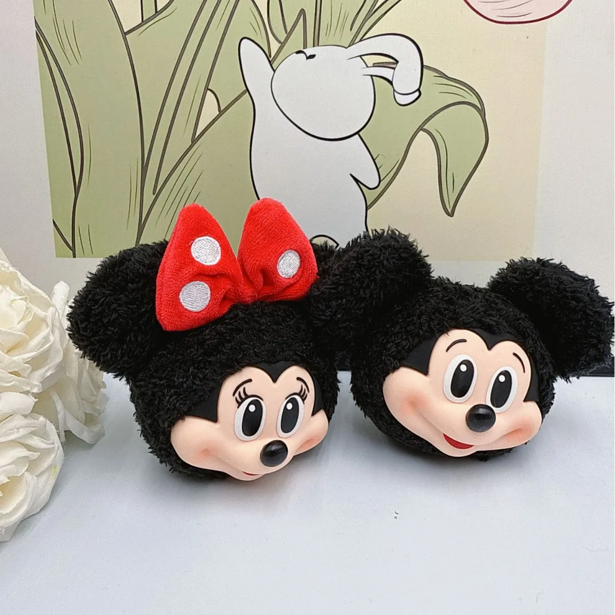 Mickey Minnie Plush Doll Keych - Anime Merchandise Keychain review and price