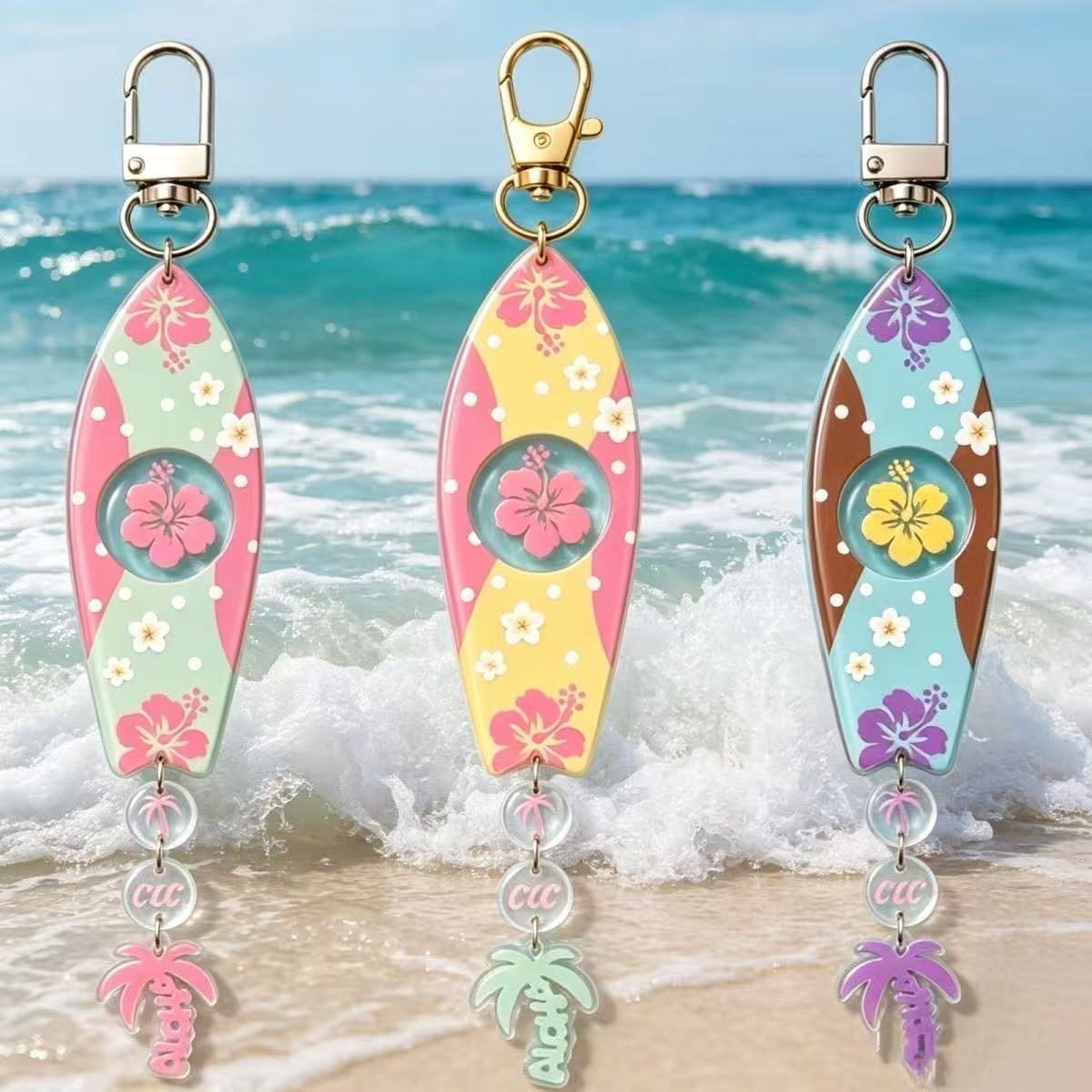 INS Hawaiian Surfboard Shaped  - Anime Merchandise Keychain review and price