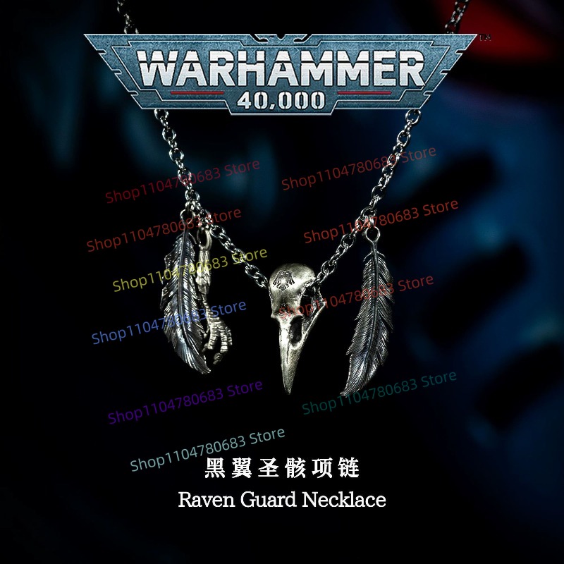 40K Raven Guard Necklace, Retr - Anime Merchandise For Men review and price