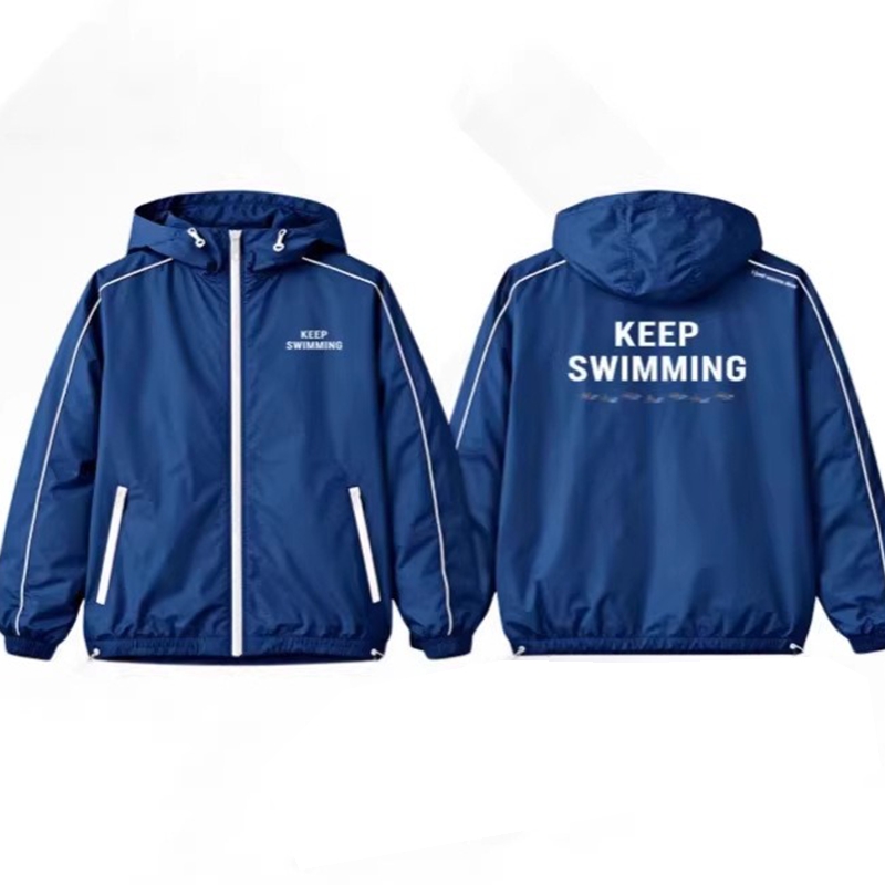 Kpop Keep Swimming Print Zippe - Windbreaker Anime Merchandise review and price