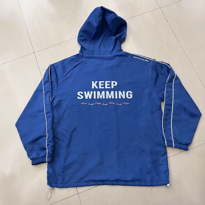 Kpop Keep Swimming Print Zippe - Windbreaker Anime Merchandise review and price