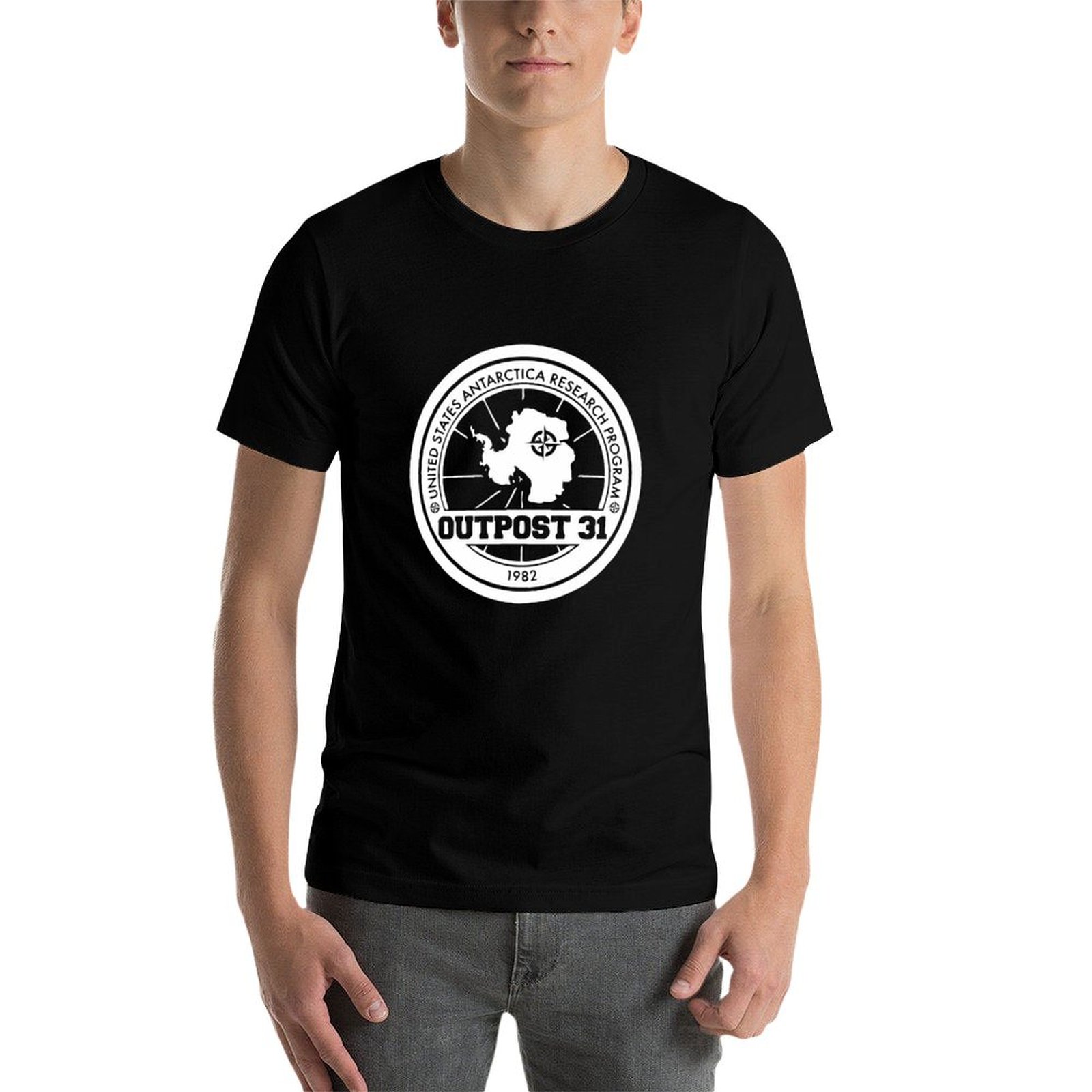 Outpost 31 Logo MERCHANDISE T- - Anime Merchandise For Men review and price