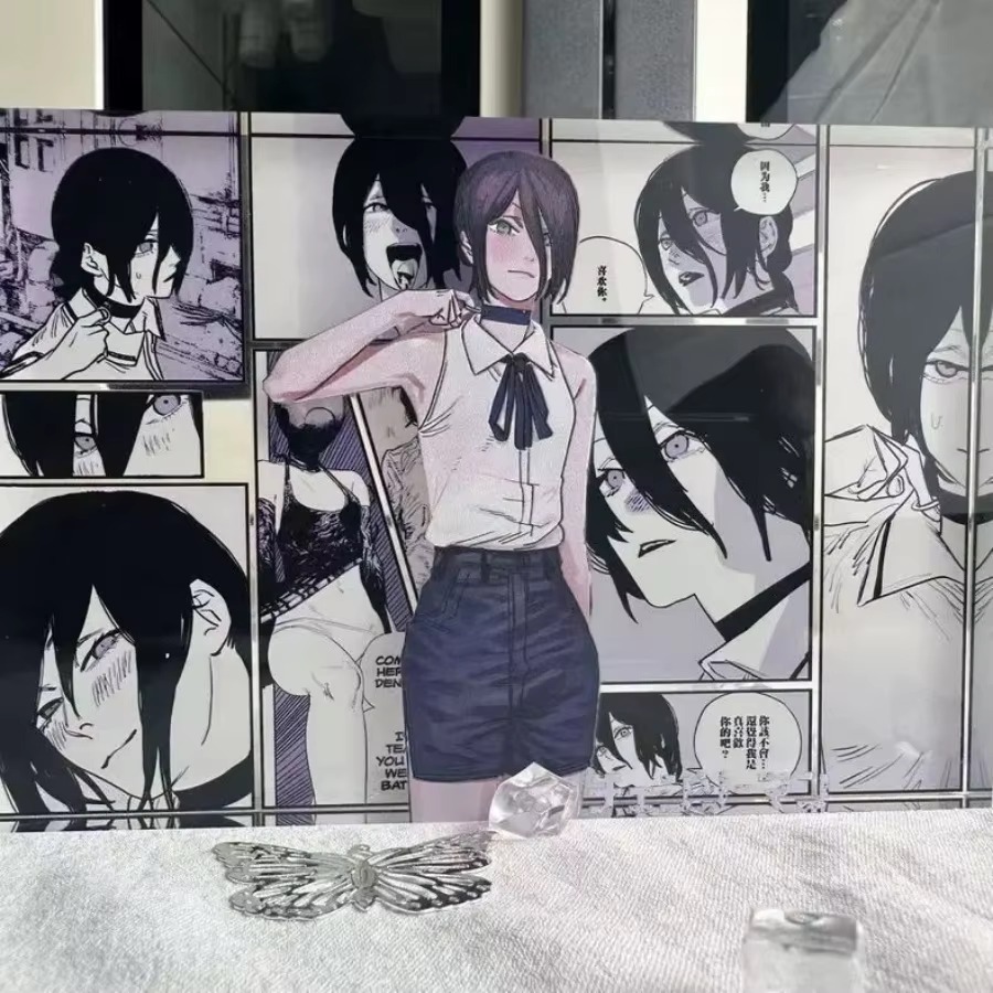 Anime Figure Denji and Reze Ac - Acrylic Stand Figure review and price